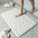 Tapete Antiderrapante Para Banheiro - Ultra Macio Tapete - Casa e Cozinha 019 Empório Lojas Branco 50cmx80cm