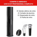 Abridor de Vinho Elétrico - Kit Profissional de BRINDE Abridor de vinho - Acessorio 009 Empório Lojas 