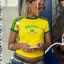 Baby Look Feminina Brasil – Rio de Janeiro Empório Lojas 963-yellow L 