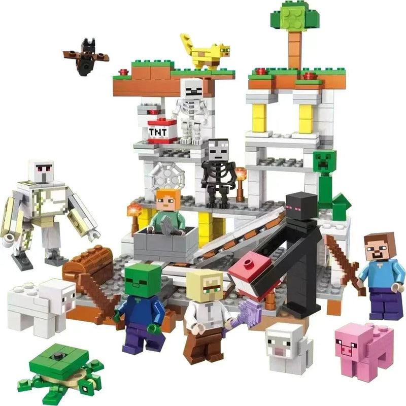 Brinquedo de Lego Mario Craft - Presente Criança Brincar Brinquedo de Lego Mario Craft Empório Lojas 9 
