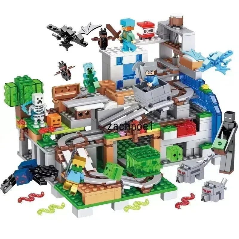 Brinquedo de Lego Mario Craft - Presente Criança Brinquedo de lego Empório Lojas 