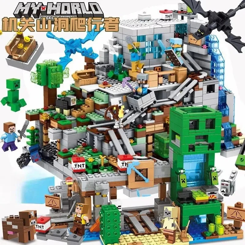 Brinquedo de Lego Mario Craft - Presente Criança Brinquedo de lego Empório Lojas 