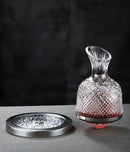 Decanter Vinho de Cristal - Acompanha Suporte de Vidro - Elegância para o Seu Vinho Decanter de vinho - Acessorio 008 Empório Lojas 