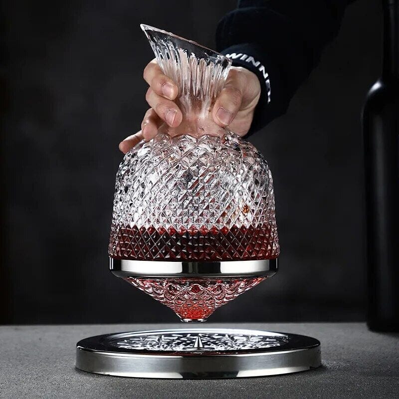 Decanter Vinho de Cristal - Acompanha Suporte Empório Lojas 