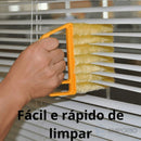 Escova De Limpeza De Janela De Microfibra, Pano De Limpeza De Lâmina Cega Útil, Espanador De Ar Condicionado, Limpador De Ventilador Elétrico Do Carro, Ferramenta Lavável Limpador de Cortina - Casa e Cozinha 011 Empório Lojas 