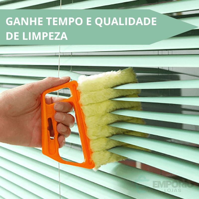 Escova De Limpeza De Janela De Microfibra, Pano De Limpeza De Lâmina Cega Útil, Espanador De Ar Condicionado, Limpador De Ventilador Elétrico Do Carro, Ferramenta Lavável Limpador de Cortina - Casa e Cozinha 011 Empório Lojas 