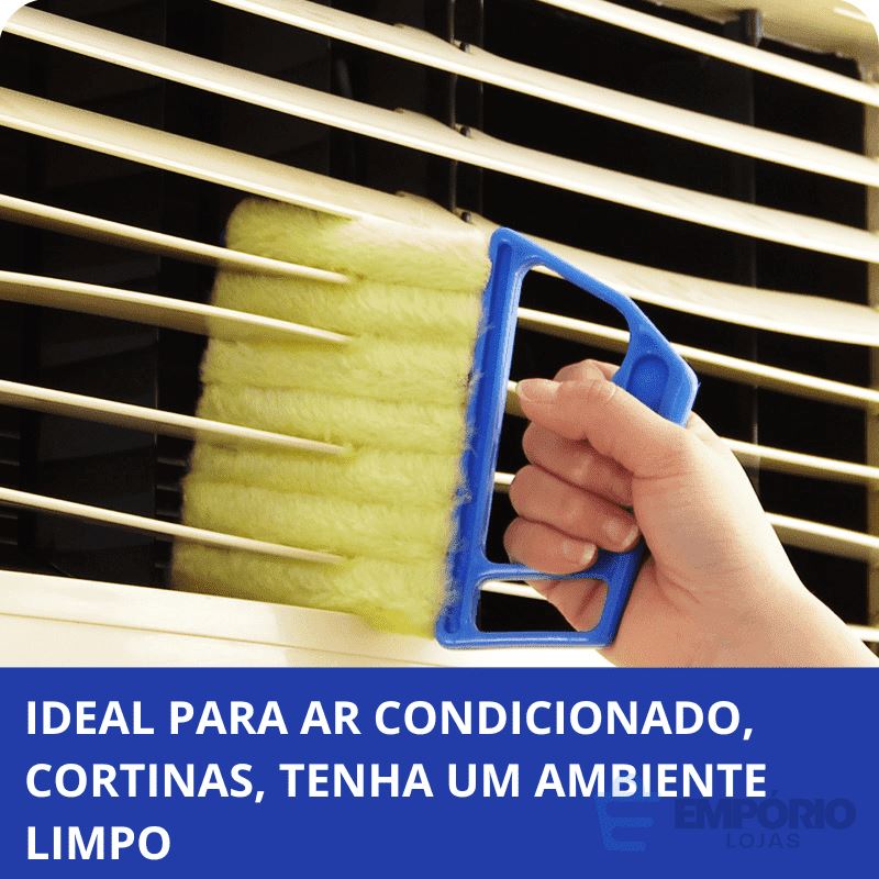 Escova De Limpeza De Janela De Microfibra, Pano De Limpeza De Lâmina Cega Útil, Espanador De Ar Condicionado, Limpador De Ventilador Elétrico Do Carro, Ferramenta Lavável Limpador de Cortina - Casa e Cozinha 011 Empório Lojas 