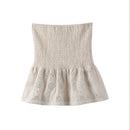 Fashion Sequined Cardigan Skirt Suits Women Elegant Shinny Sleeveless Single Button Female Tank Sets Zipped Skirts 2024 New Sets Empório Lojas 