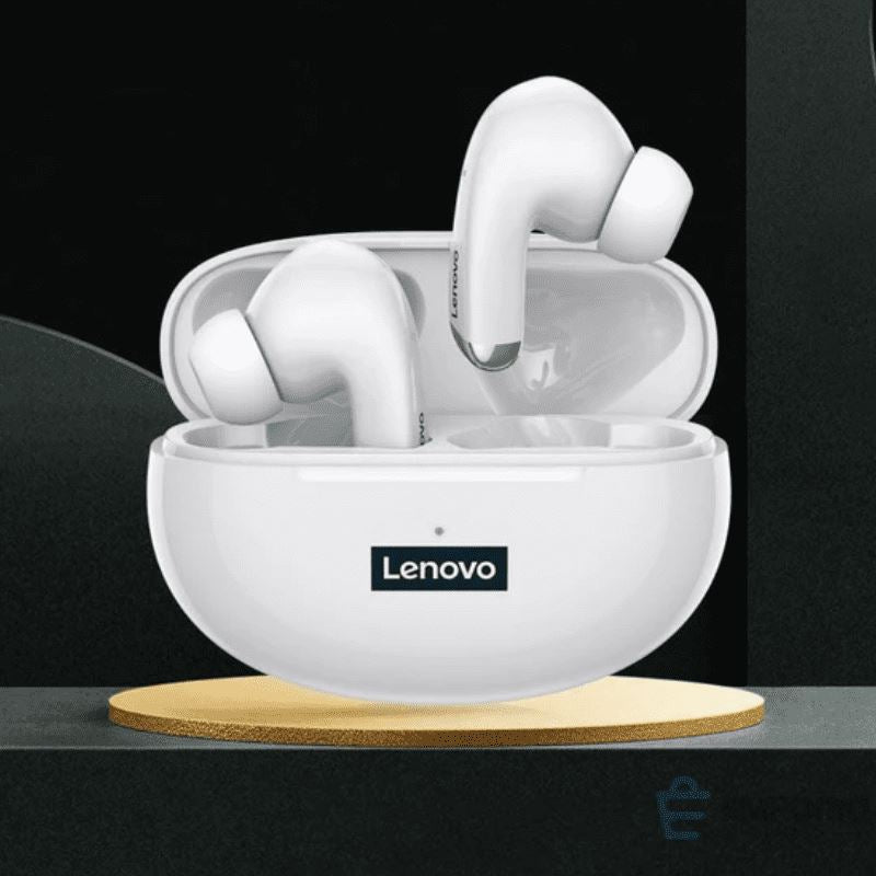 Fone De Ouvido Bluetooth Lenovo LP5 Pro - Impermeável e com Microfone Fone LP5 Pró - Eletronico 004 Minha loja Branco 