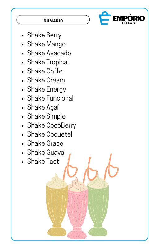 Liquidificador Elétrico Portátil + Ebook de Brinde Com 15 Receitas De Shakes Liquidificador - Casa e Cozinha 004 Minha loja 