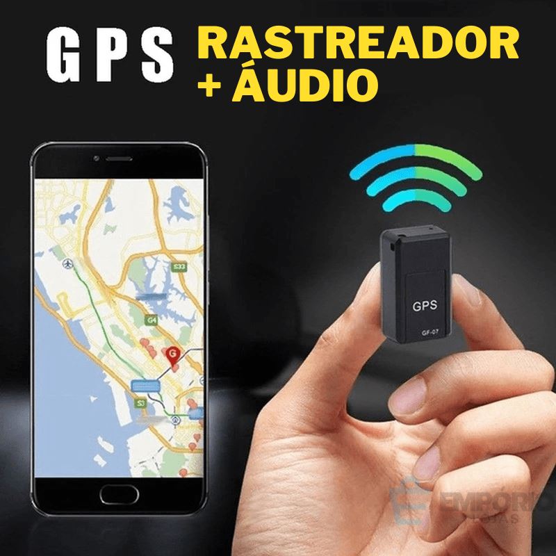 Mini Rastreador GPS com Áudio - GF-07 Mini Rastreador com audio - Eletronico 009 Empório Lojas 