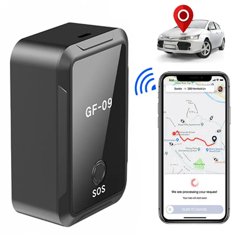 Mini rastreador gps gf-09 - Mini rastreador rastreia e grava audio - localizador em tempo real Empório Lojas 