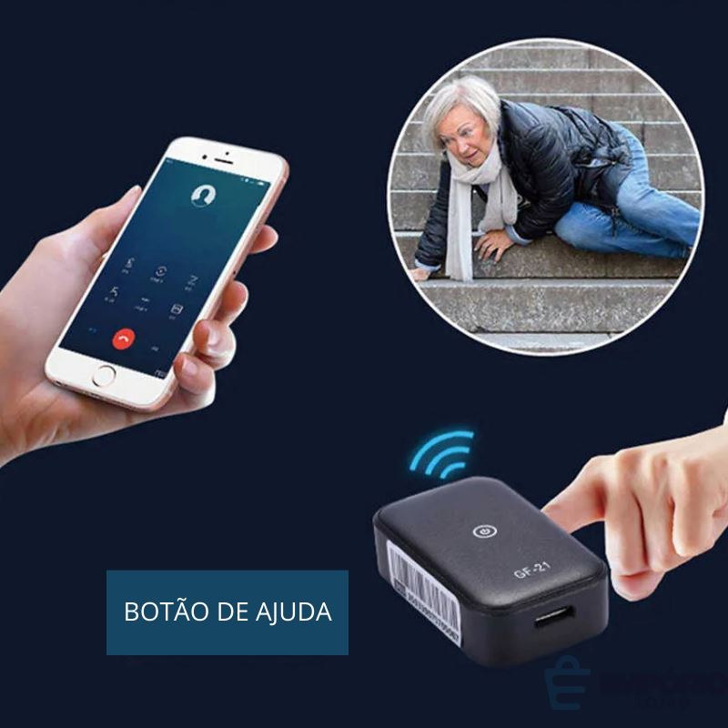 Mini Rastreador GPS Profissional - Rastreador Portátil com Áudio Empório Lojas 