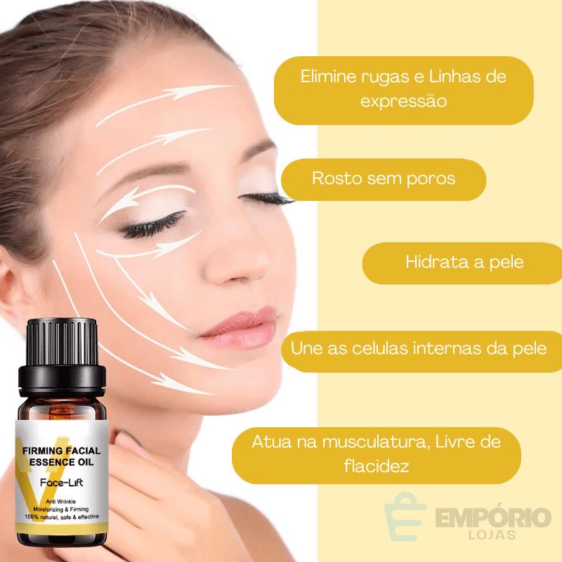 Óleo Anti Rugas Rejuvenescedor - Cuidados Com A Pele Facial Oleo Anti rugas - Saúde e Beleza 015 Empório Lojas 