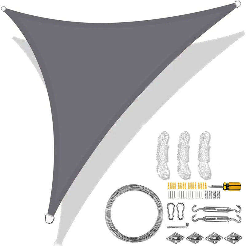 Toldo Impermeável para Cobertura em Área Externa Empório Lojas Light Gray 47Pc Kit 500x500x500CM 