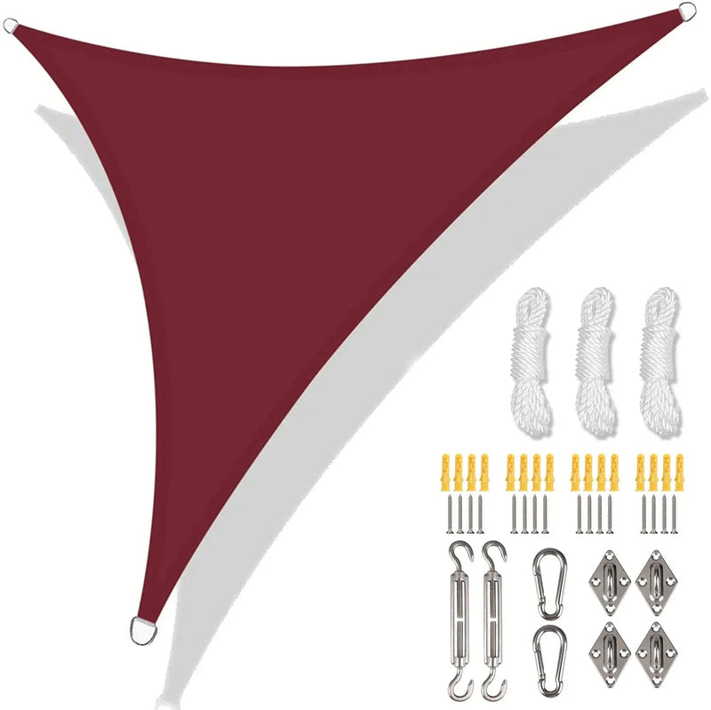 Toldo Impermeável para Cobertura em Área Externa Empório Lojas Wine Red 24Pcs Kit 500x500x500CM 