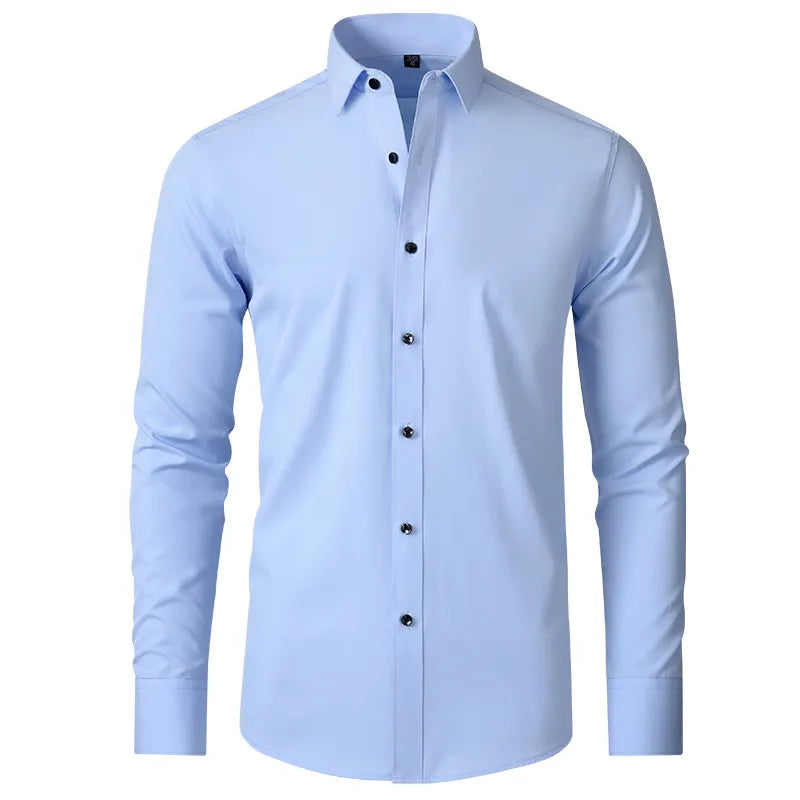 Camisa Social Masculina Premium - Elegância e Confiança no Trabalho Empório Lojas Azul S 40 to 48kg 