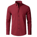 Camisa Social Masculina Premium - Elegância e Confiança no Trabalho Empório Lojas Vermelho S 40 to 48kg 