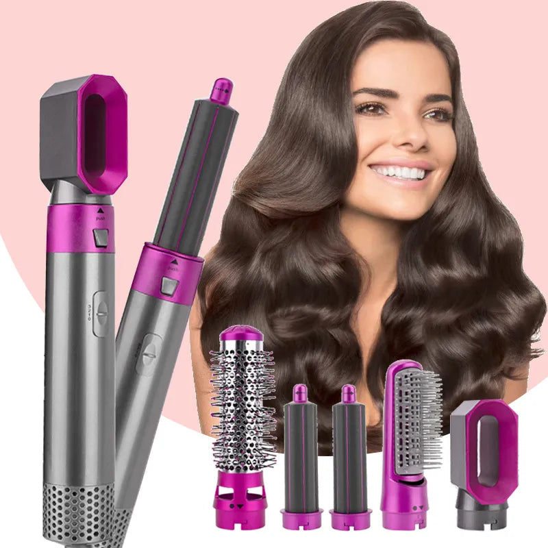 Escova de Cabelo Profissional 5 em 1- Para Todos os Tipos de Cabelo Escova 5 em 1 Saúde e beleza 009 Empório Lojas 